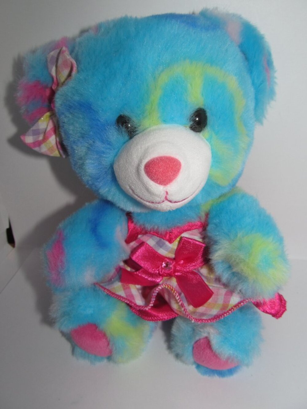 Build A Bear SmallFrys Blue Peace and Friendship Teddy Bear 2010 With Outfit Bow
